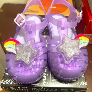 Mini Melisa toddler jelly sandals. In excellent condition